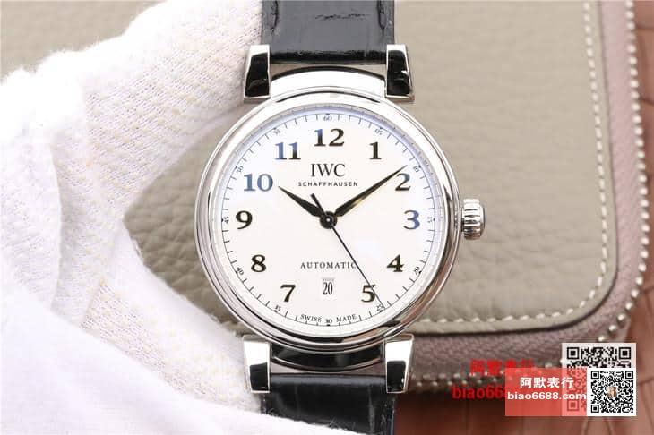 다빈치 오토매틱 스틸 화이트 다이얼 레더 스트랩 / MKS IW356601 / 40mm / 크기 40mm 두께 10mm Cal.2892 무브