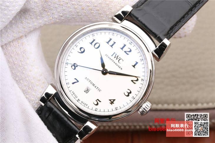 다빈치 오토매틱 스틸 화이트 다이얼 레더 스트랩 / MKS IW356601 / 40mm / 크기 40mm 두께 10mm Cal.2892 무브