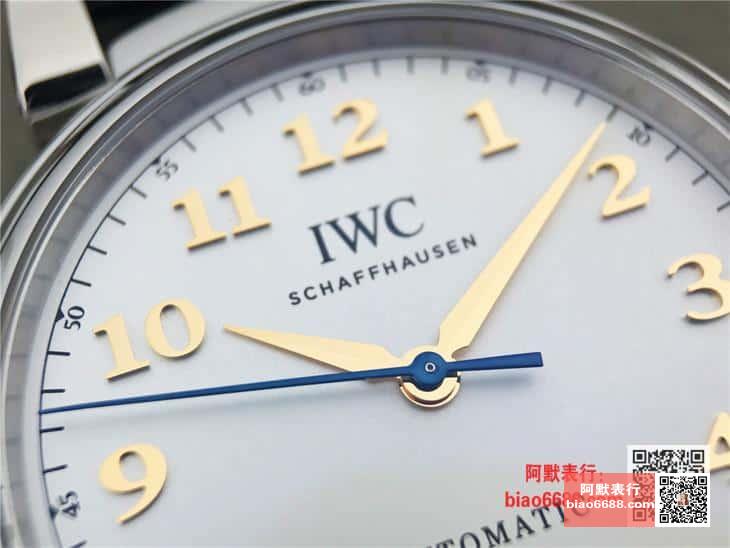 다빈치 오토매틱 스틸 화이트 다이얼 레더 스트랩 / MKS IW356601 / 40mm / 크기 40mm 두께 10mm Cal.2892 무브