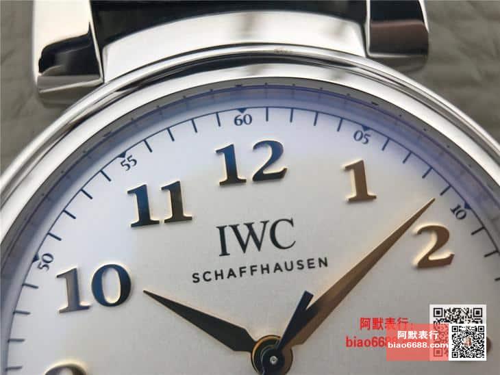다빈치 오토매틱 스틸 화이트 다이얼 레더 스트랩 / MKS IW356601 / 40mm / 크기 40mm 두께 10mm Cal.2892 무브
