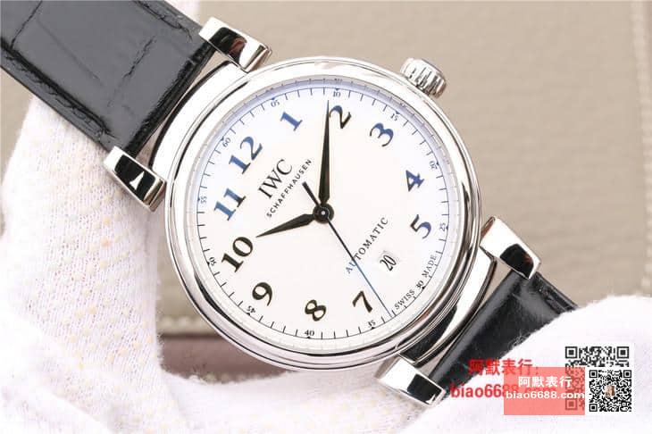 다빈치 오토매틱 스틸 화이트 다이얼 레더 스트랩 / MKS IW356601 / 40mm / 크기 40mm 두께 10mm Cal.2892 무브