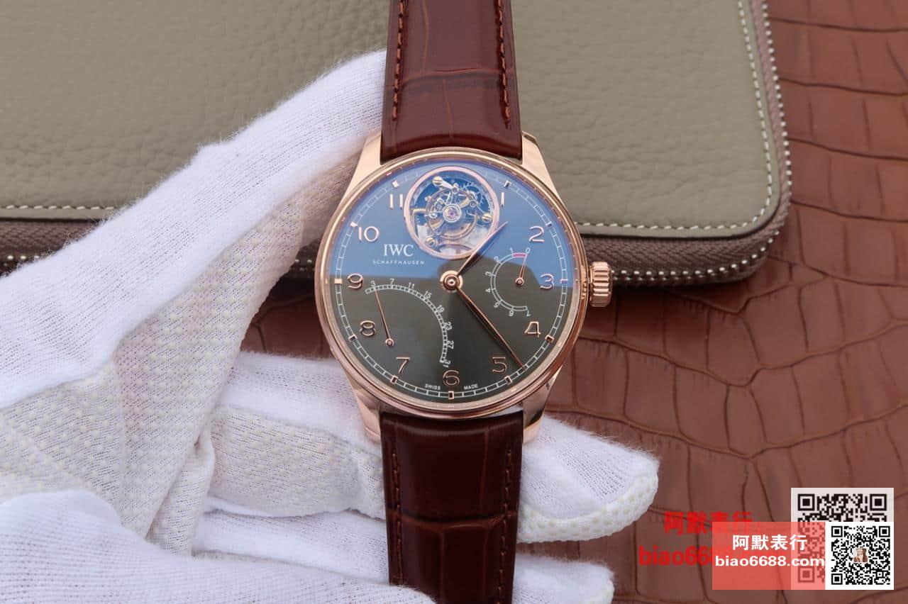 포르투기저 투르비옹 로즈골드 그레이 다이얼 레더 스트랩 / AZ IW504401 / 44.2mm / 크기 44.2mm 두께 15.5mm Cal.51900 무브