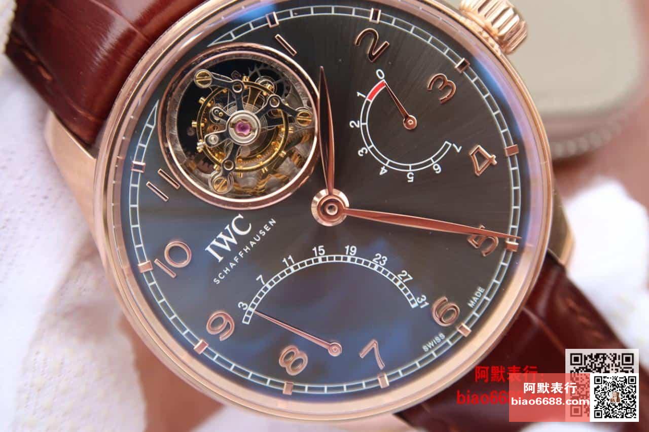 포르투기저 투르비옹 로즈골드 그레이 다이얼 레더 스트랩 / AZ IW504401 / 44.2mm / 크기 44.2mm 두께 15.5mm Cal.51900 무브