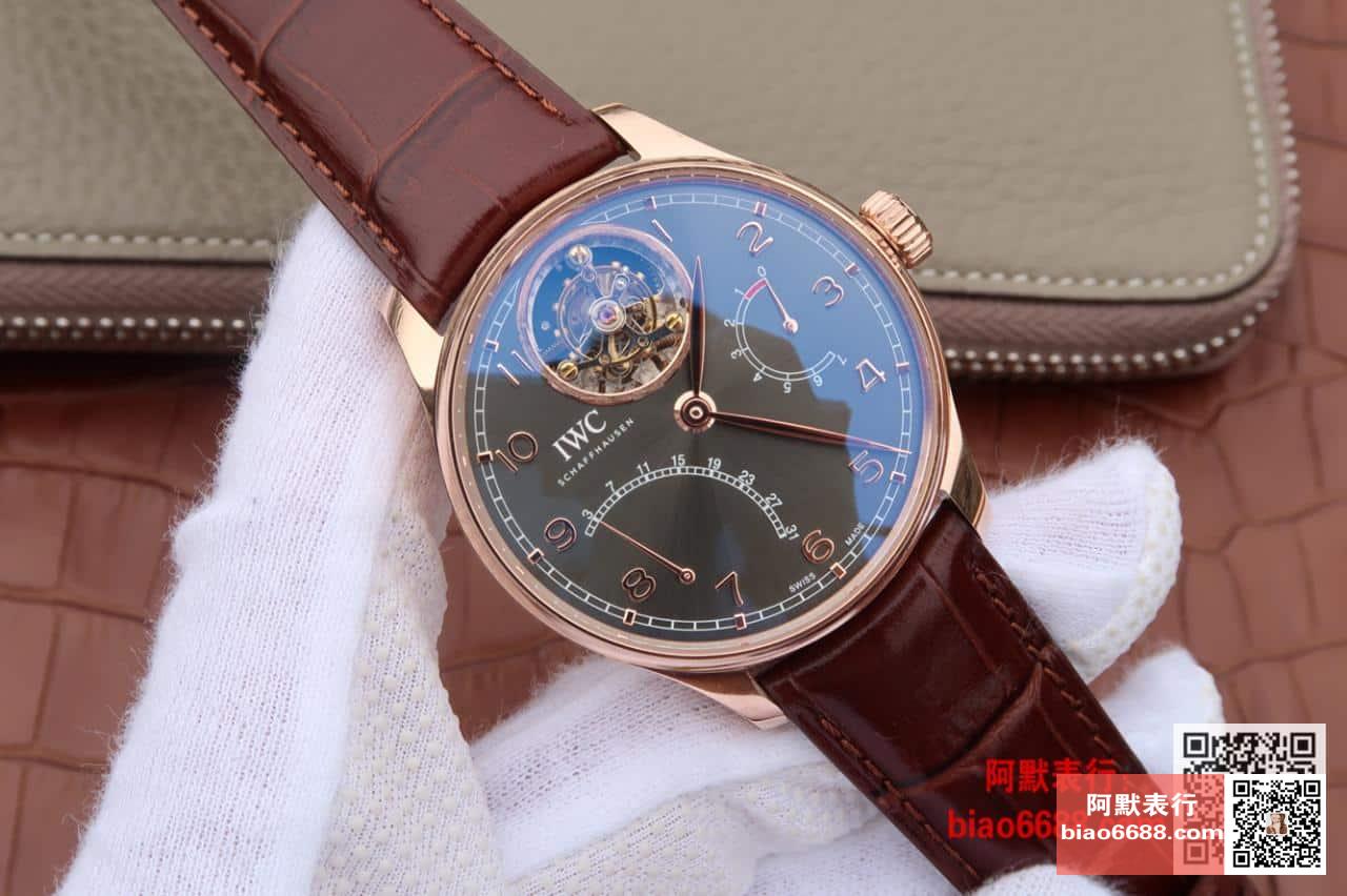 포르투기저 투르비옹 로즈골드 그레이 다이얼 레더 스트랩 / AZ IW504401 / 44.2mm / 크기 44.2mm 두께 15.5mm Cal.51900 무브