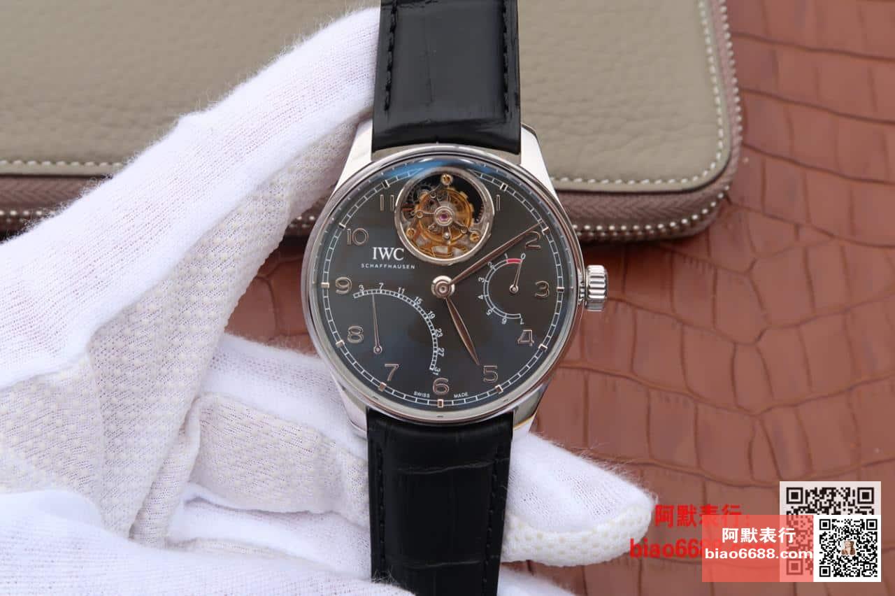 포르투기저 투르비옹 스틸 그레이 다이얼 레더 스트랩 / AZ IW504401 / 44.2mm / 크기 44.2mm 두께 15.5mm Cal.51900 무브