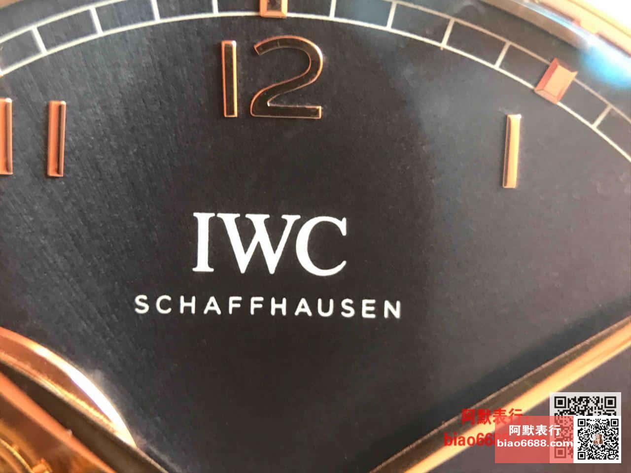 포르투기저 투르비옹 오토매틱 로즈골드 그레이 다이얼 레더 스트랩 / AZ IW546302 / 42mm / 크기 42mm Cal.5255 무브