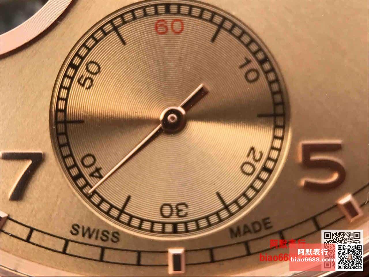 포르투기저 투르비옹 오토매틱 스틸 로즈골드 레더 스트랩 / AZ IW546302 / 42mm / 크기 42mm Cal.5255 무브먼트