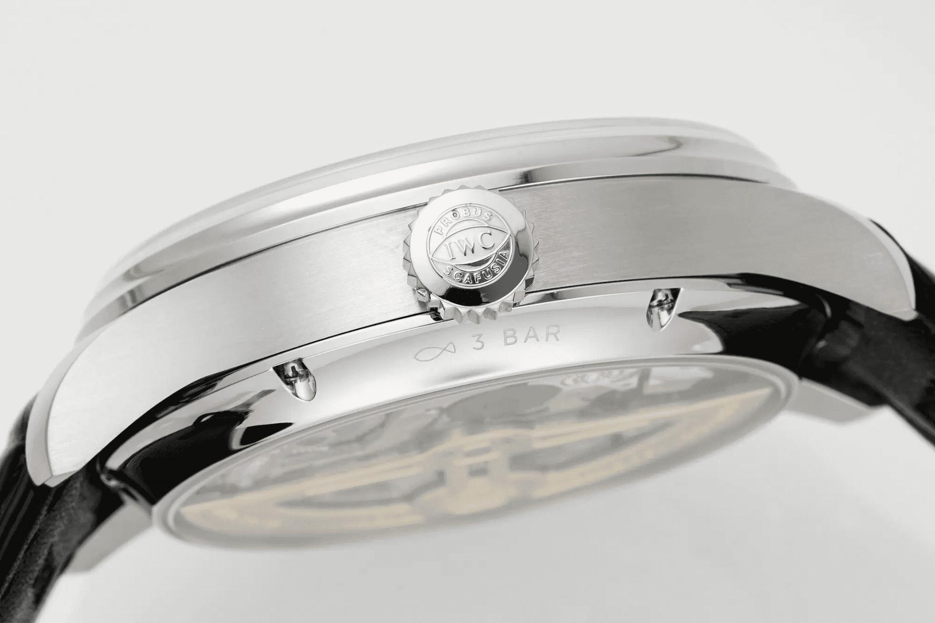 포르투기저 퍼페츄얼 캘린더 화이트골드 레데 스트랩 / APS IW503301 / 44.2mm / 안정적인 포르투갈 VII 기본 무브먼트, 모든 기능 구현한 무브 사용