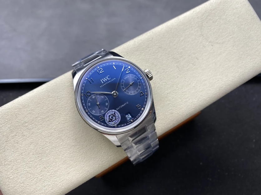 포르투기저 세븐데이즈 화이트골드 블루 다이얼 SS 브레이슬릿 / APS IW501704 / 42mm / 아시아 맞춤형 52010 자동 무브먼트,정품 무브먼트와 동일한 기능