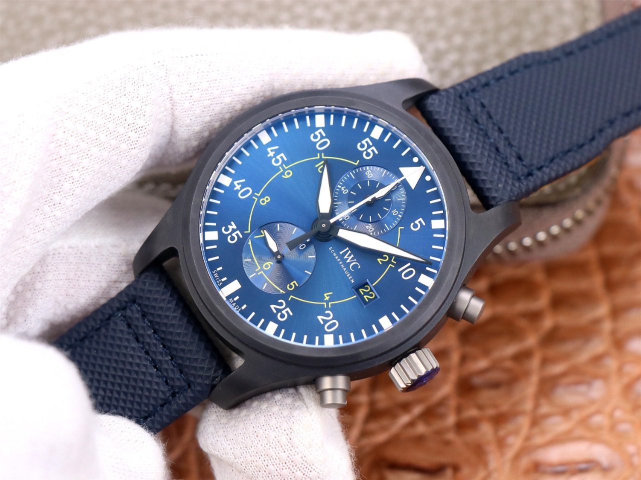 파일럿 크로노그래프 탑건 블루 엔젤 스페셜 에디션 / ZF IW389008 / 44mm / 크기 44mm 두께 16.5mm Cal.89361 무브