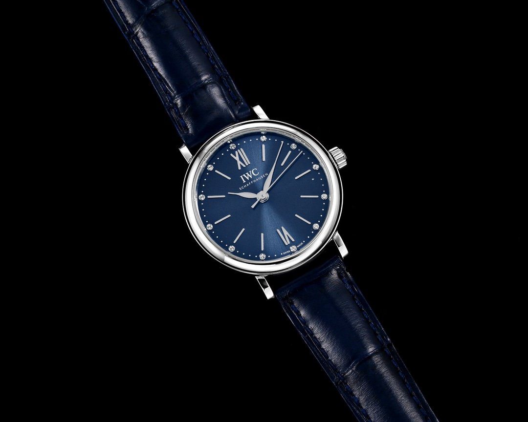 포르토피노 레이디 실버 블루 다이얼 레더 스트랩 / NR IW357404 / 34mm / 크기 34mm Cal.2892 무브
