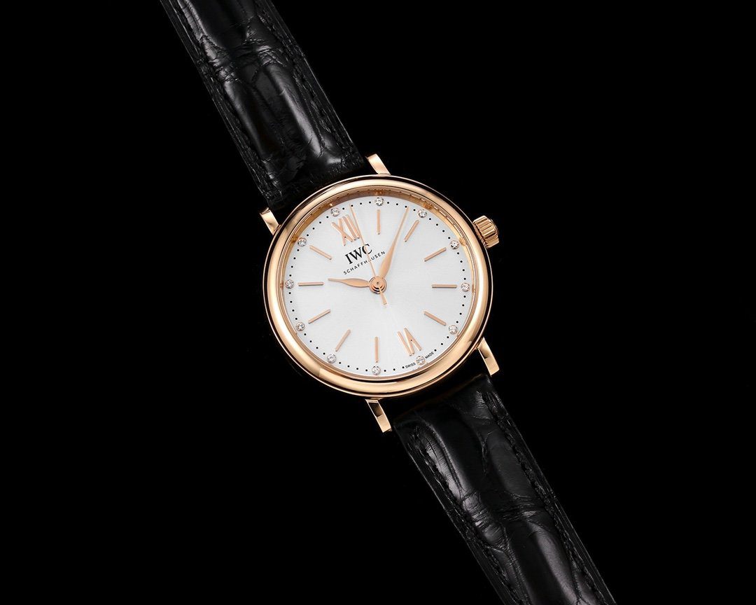 포르토피노 레이디 로즈골드 화이트 다이얼 레더스트랩 / NR IW357401 / 34mm / 크기 34mm Cal.2892 무브
