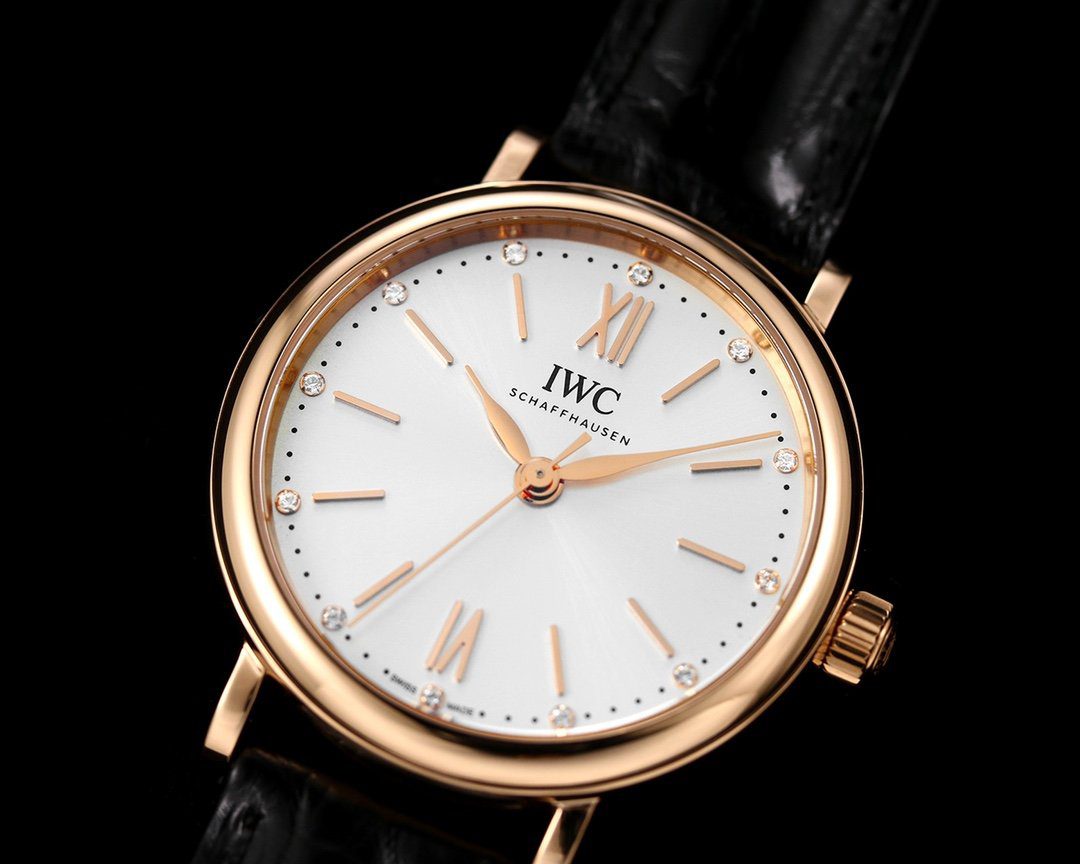 포르토피노 레이디 로즈골드 화이트 다이얼 레더스트랩 / NR IW357401 / 34mm / 크기 34mm Cal.2892 무브