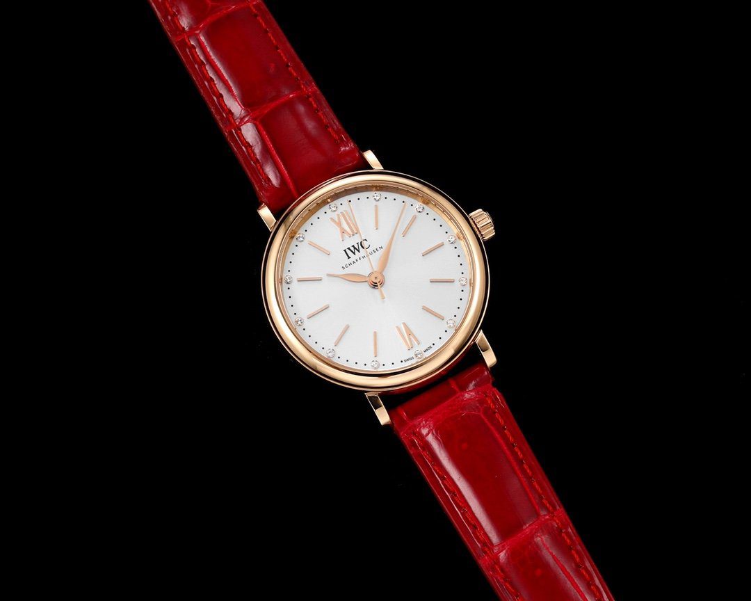 포르토피노 레이디 로즈골드 화이트 다이얼 레더 스트랩 / NR IW357401 / 34mm / 크기 34mm Cal.2892 무브
