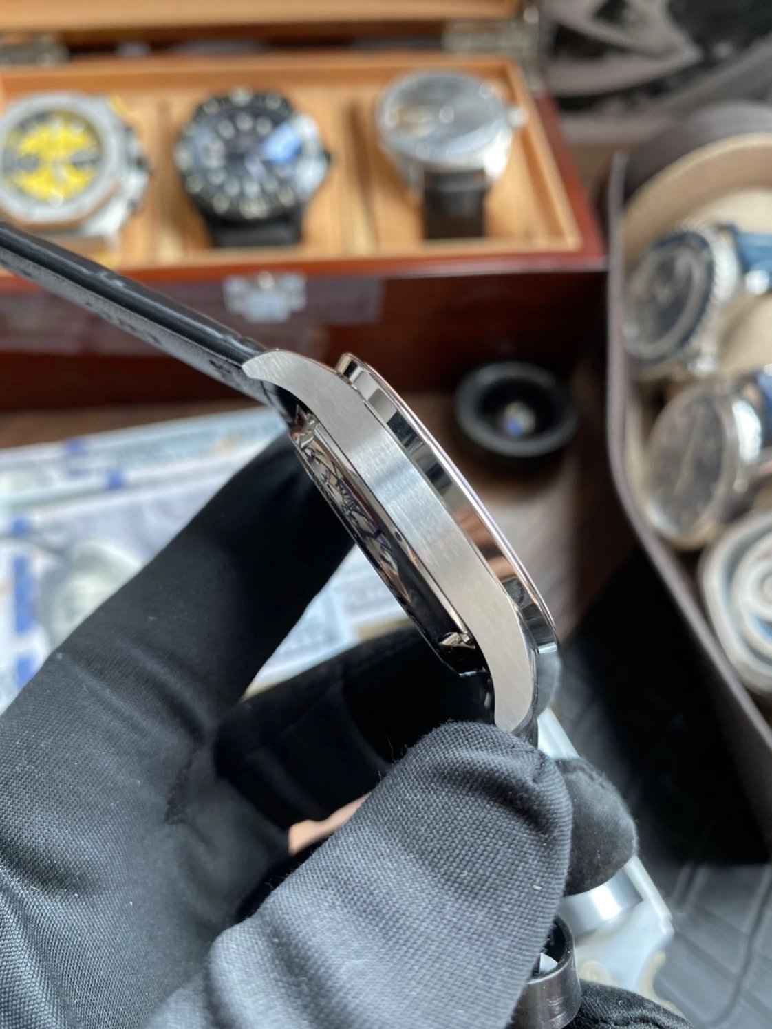 포르투기저 크로노그래프 레드 다이얼 150주년 기념 에디션 레더 스트랩 / YL IW371616 / 40mm / 크기 40mm Cal.7750 무브