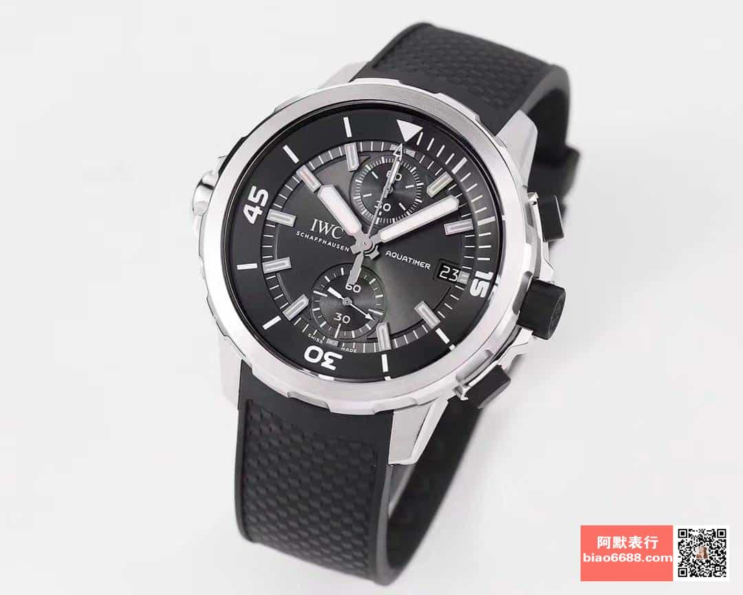 아쿠아타이머 크로노그래프 \"샤크\" 스페셜 에디션 러버 스트랩 / V6 IW379506 / 44mm / 크기 44mm Cal.7750 무브