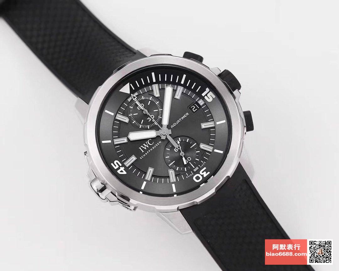 아쿠아타이머 크로노그래프 \"샤크\" 스페셜 에디션 러버 스트랩 / V6 IW379506 / 44mm / 크기 44mm Cal.7750 무브