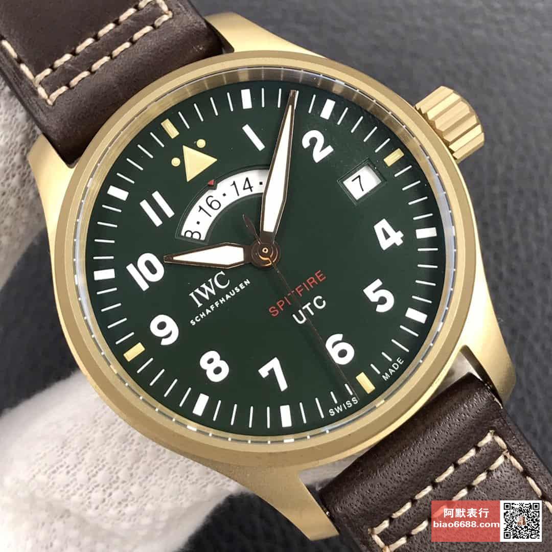 스핏파이어 파일럿 UTC 세계 표준시 \"MJ271\" 스페셜 에디션 레더 스트랩 / ZF IW327101 / 41mm / 청동케이스, 티타늄 합금 제작