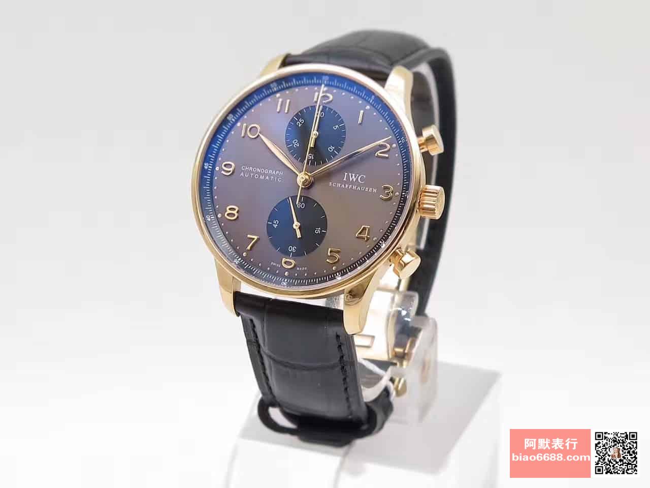 포르투기저 크로노그래프 로즈골드 브라운 다이얼 레더 스트랩 / ZF IW371482 / 41mm / 크기 41mm 두께 12.5mm Cal.7750 무브