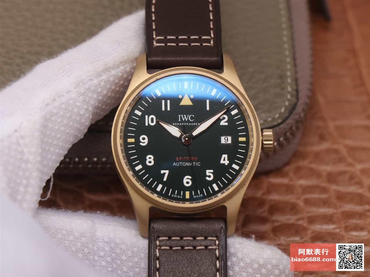 파일럿 스핏파이어 브론즈 블랙 다이얼 레더 스트랩 / MKS IW326802 / 39mm / 크기 39mm 두께 10.5mm Cal.9015 무브