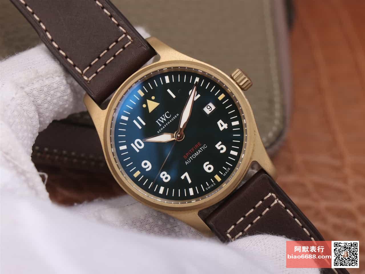 파일럿 스핏파이어 브론즈 블랙 다이얼 레더 스트랩 / MKS IW326802 / 39mm / 크기 39mm 두께 10.5mm Cal.9015 무브