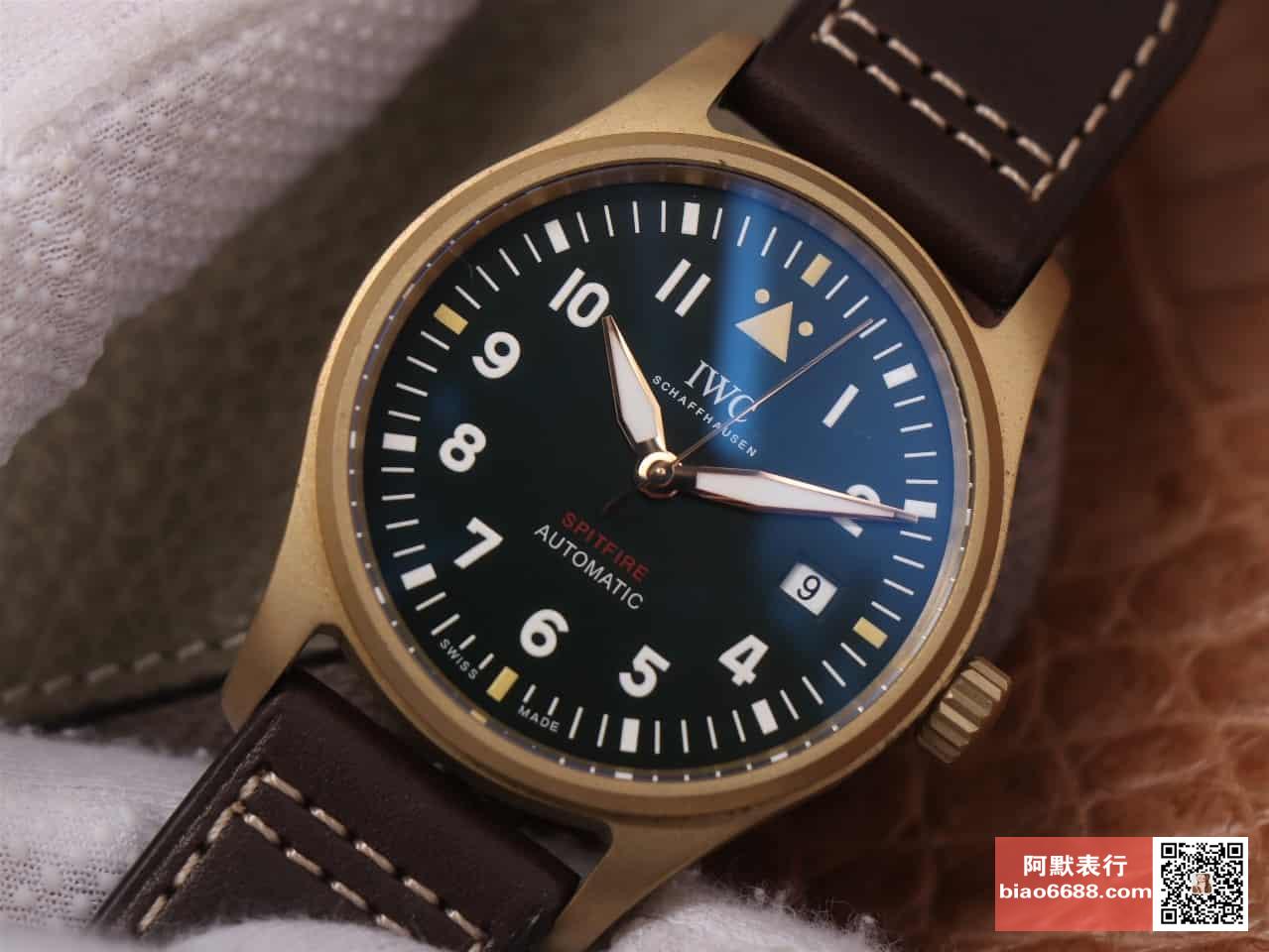 파일럿 스핏파이어 브론즈 블랙 다이얼 레더 스트랩 / MKS IW326802 / 39mm / 크기 39mm 두께 10.5mm Cal.9015 무브