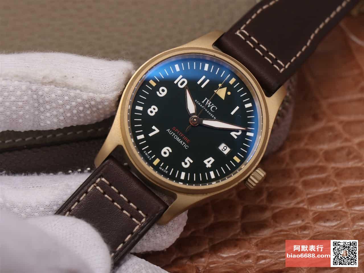 파일럿 스핏파이어 브론즈 블랙 다이얼 레더 스트랩 / MKS IW326802 / 39mm / 크기 39mm 두께 10.5mm Cal.9015 무브