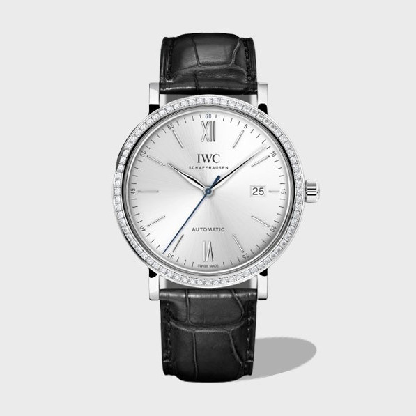 포르토피노 다이아베젤 화이트 다이얼 레더 스트랩 / V7 IW356514 / 40mm / Cal.2892 무브 , 40mm
