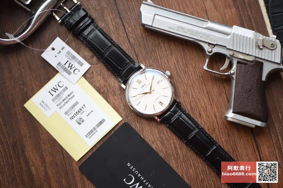포르토피노 화이트골드 화이트 다이얼 레더 스트랩 / V7 IW356517 / 40mm / Cal.2892 무브 , 40mm