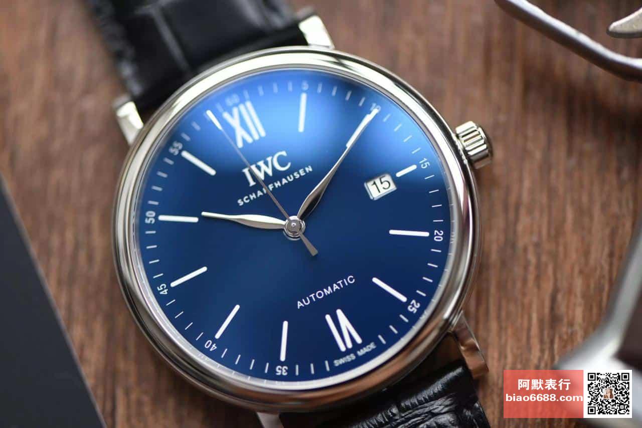 포르토피노 화이트골드 블루 다이얼 레더 스트랩 / V7 IW356405 / 40mm / Cal.2892 무브 , 40mm