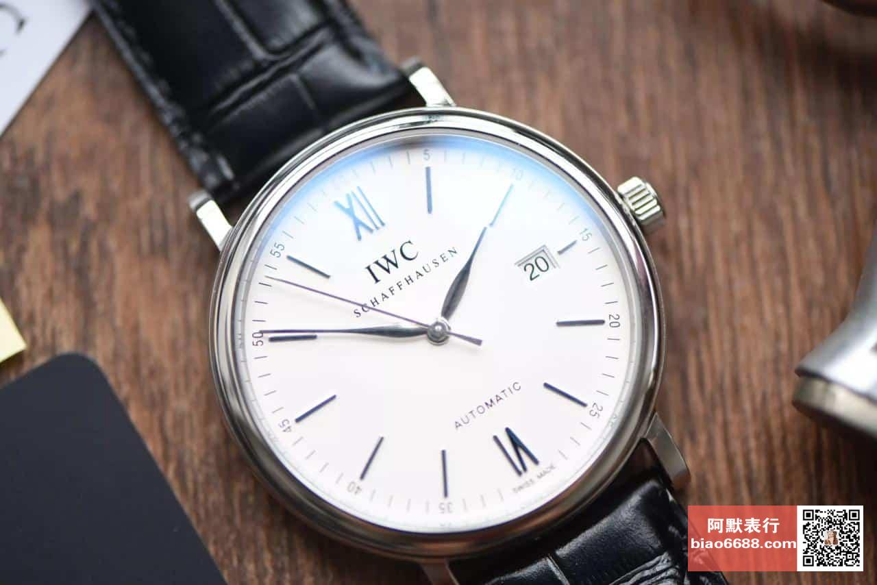 포르토피노 화이트골드 화이트 다이얼 레더 스트랩 / V7 IW356501 / 40mm / Cal.2892 무브 , 40mm