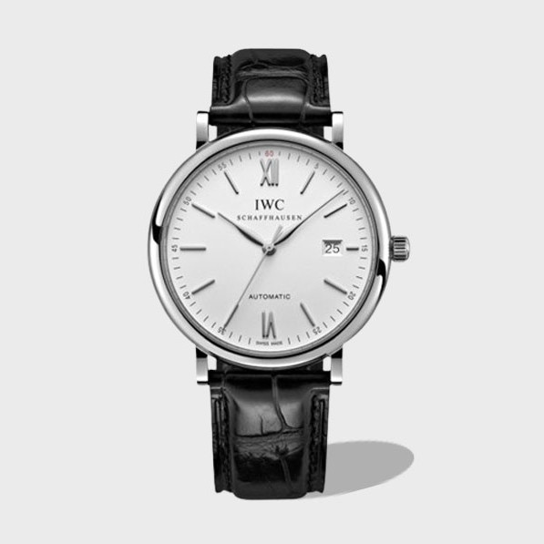 포르토피노 화이트골드 화이트 다이얼 레더 스트랩 / V7 IW356501 / 40mm / Cal.2892 무브 , 40mm