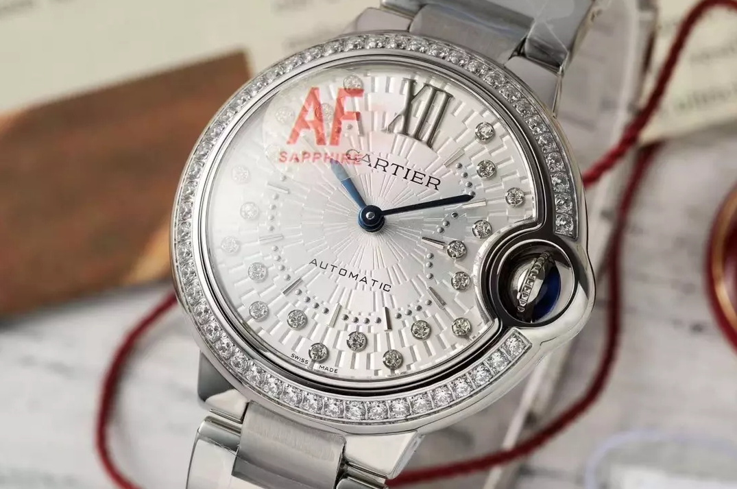 블루 벌룬 다이아 다이얼 베젤 스틸 SS 브레이슬릿 / AF WSBB0015 / 33mm / SEIKO NH05A 21J 자동 무브먼트