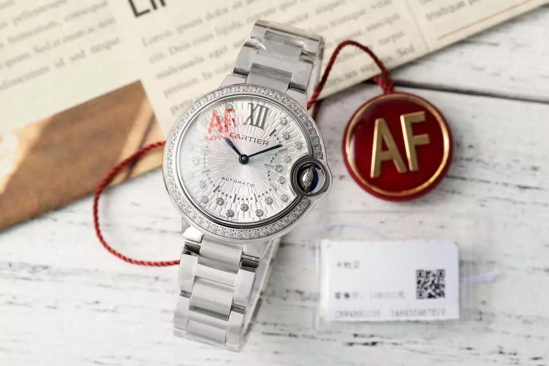 발롱 브루 드 화이트 다이얼 다이아 베젤 스틸 / AF / 33mm / SEIKO NH05A 21J 무브먼트