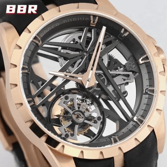 엑스칼리버 싱글 플라잉 투르비옹 로즈골드 / BBR RDDBEX0836 / 42mm / 플라잉 뚜르비옹 99% 구현, 맞춤형 RD505SQ 수동 와인딩 무브먼트