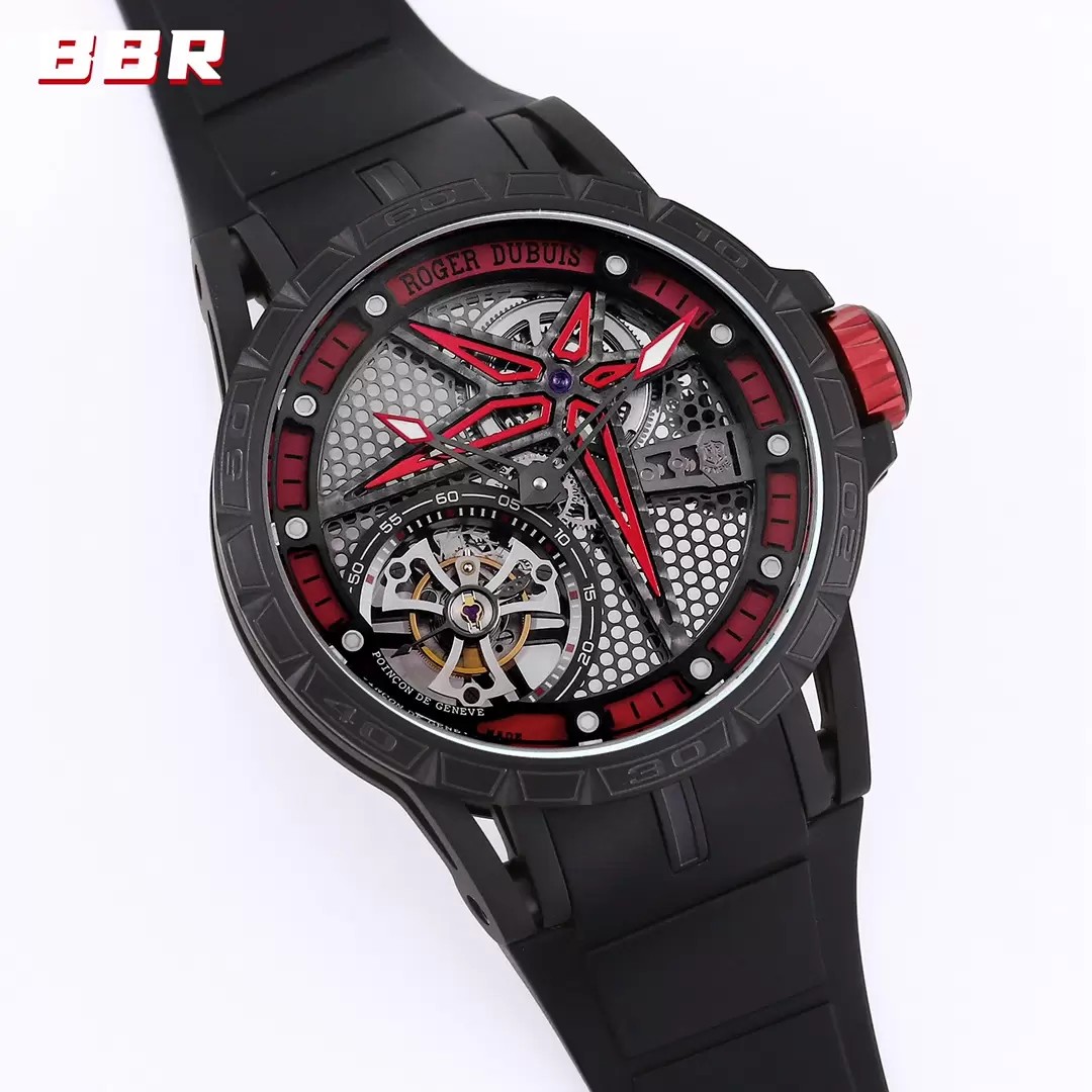 엑스칼리버 스파이더 투르비옹 티타늄 / BBR RDDBEX0817 / 45mm / 슈퍼 클론 아시안 RD505SQ 스켈레톤 수동 와인딩 투르비용 무브먼트