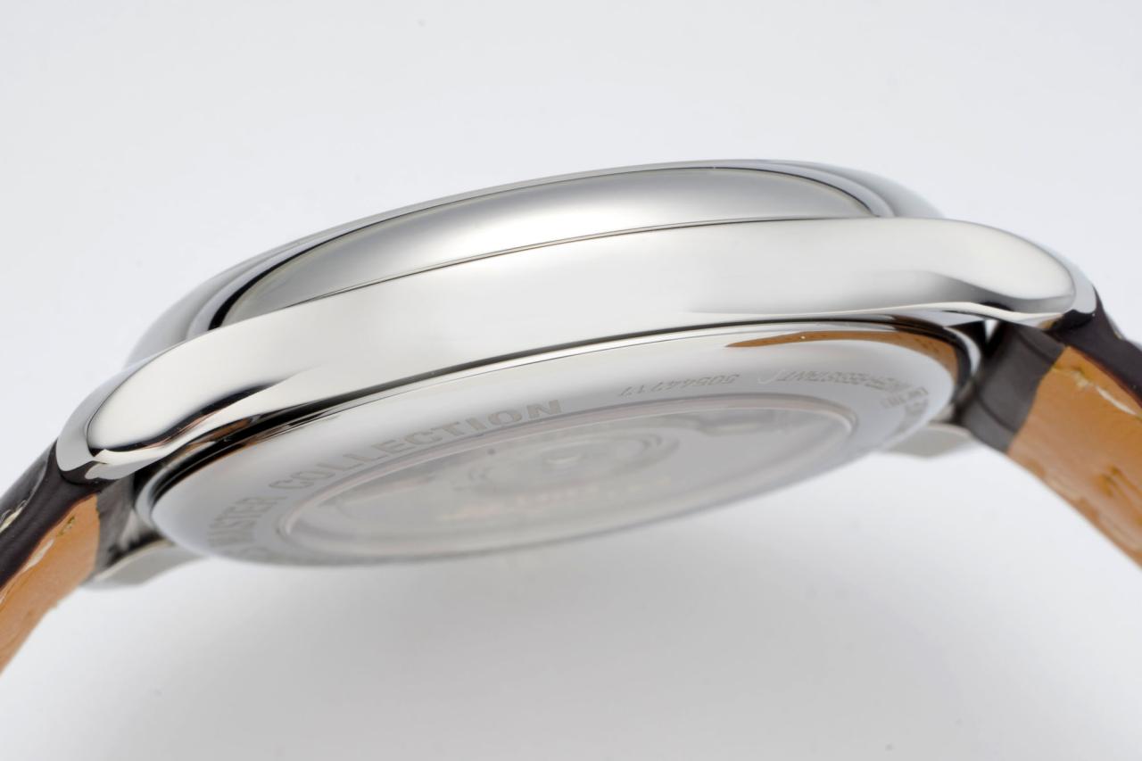 마스터 컬렉션 싱글 문페이즈 화이트 다이얼 레더 스트랩 / APS L2.909.4.78.3 / 40mm / 클론 L899 자동 기계식 무브먼트, 40mmx11mm