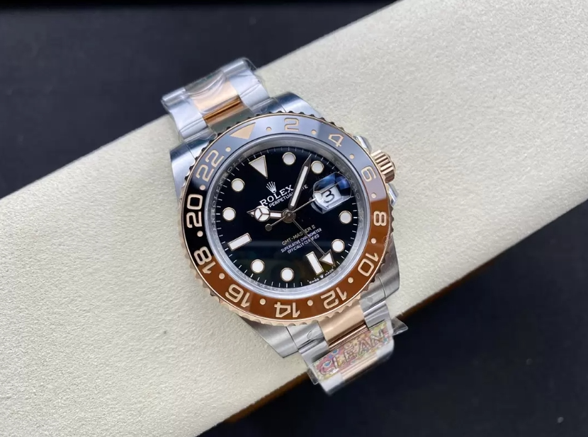 GMT 마스터2 루트비어 콤비 /CLEAN 126711 CHNR /40mm /아시아 상하이 슈퍼 클론 3285 자동 GMT 무브먼트