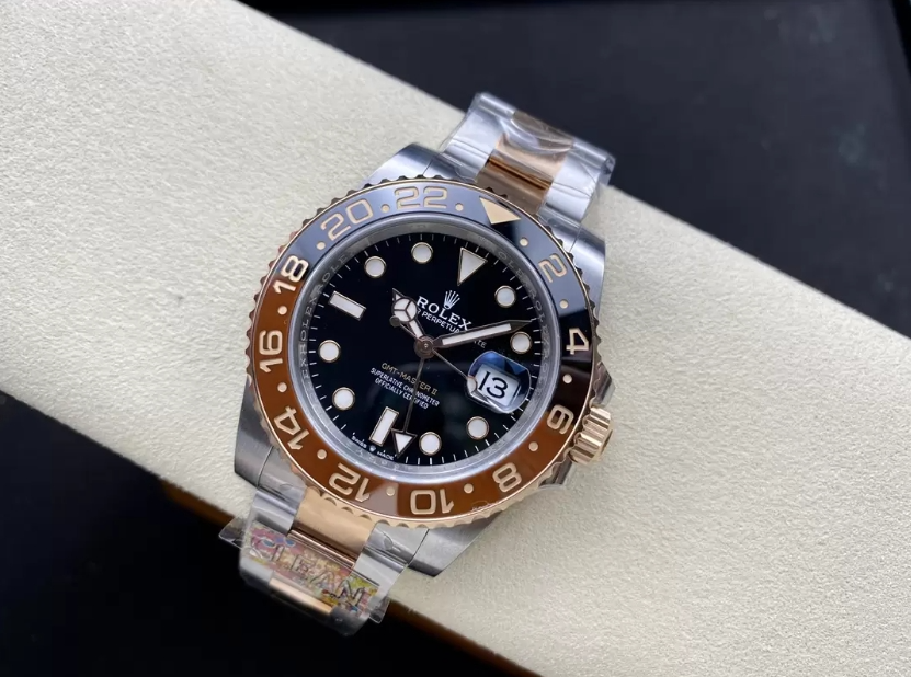 GMT 마스터2 루트비어 콤비 /CLEAN 126711 CHNR /40mm /아시아 상하이 슈퍼 클론 3285 자동 GMT 무브먼트