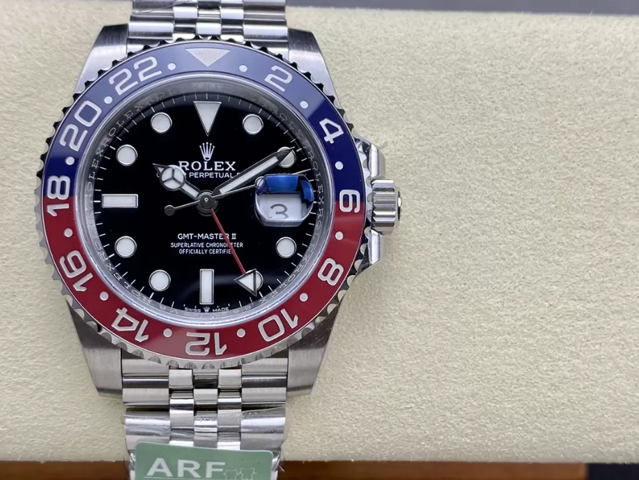 GMT 마스터2 펩시 쥬빌레 /ARF 126710 BLRO V4버전 /40mm /Asian Super Clone 단동 3285 자동 무브먼트