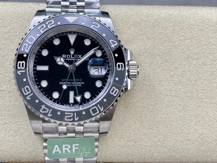 GMT 마스터2 브루스 웨인 쥬빌레 /ARF 126710 GRNR /40mm /Asian Super Clone 3285 자동 무브먼트