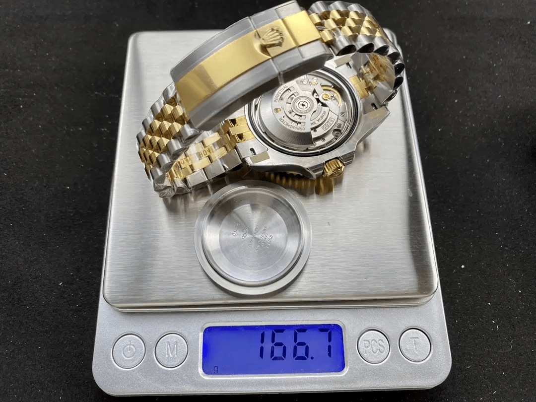 GMT 마스터2 검판 콤비 호랑이 /ARF 126713 GRNR /40mm /텅스텐 정품 무게 동일, 3285무브