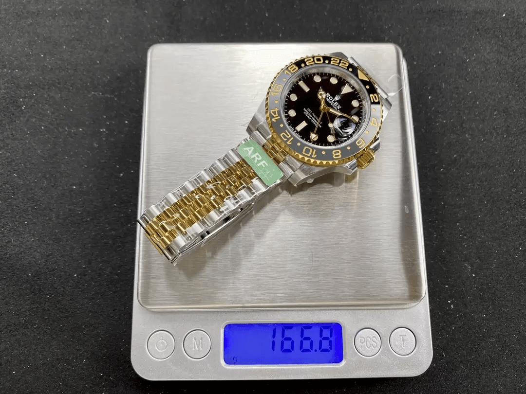 GMT 마스터2 검판 콤비 호랑이 /ARF 126713 GRNR /40mm /텅스텐 정품 무게 동일, 3285무브