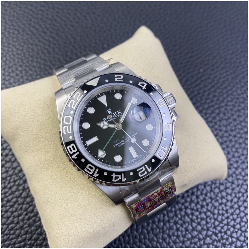 GMT 마스터2 검판 스틸 오이스터 /CLEAN 116710LN /40mm /3186 자동 기계식 무브먼트