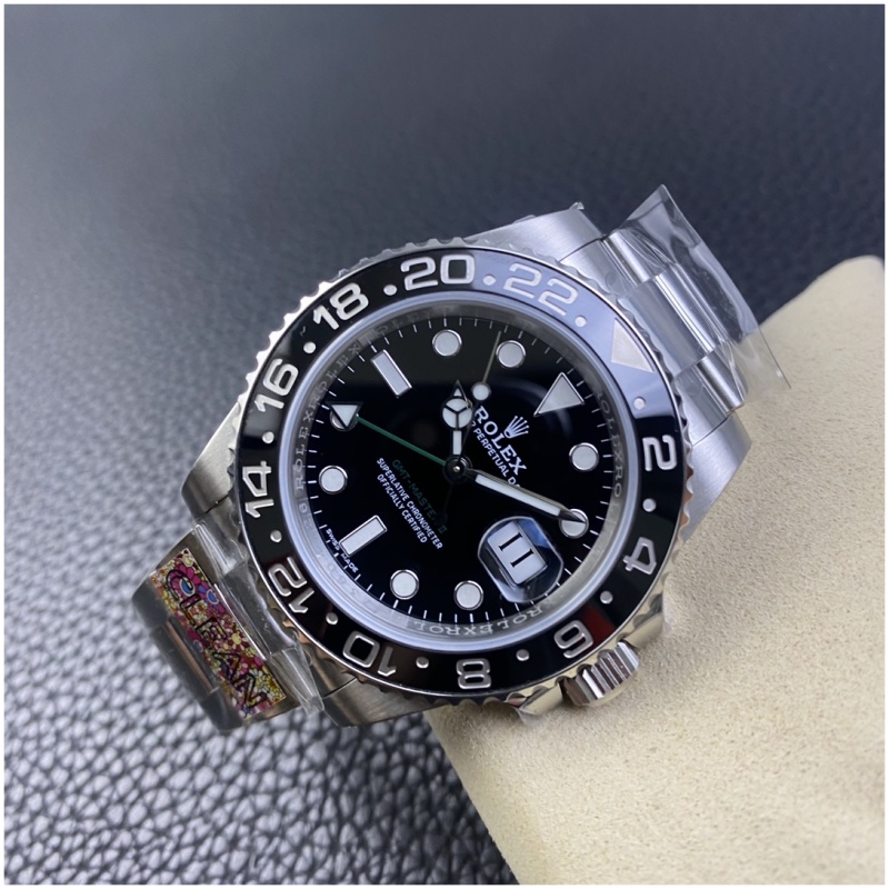GMT 마스터2 검판 스틸 오이스터 /CLEAN 116710LN /40mm /3186 자동 기계식 무브먼트