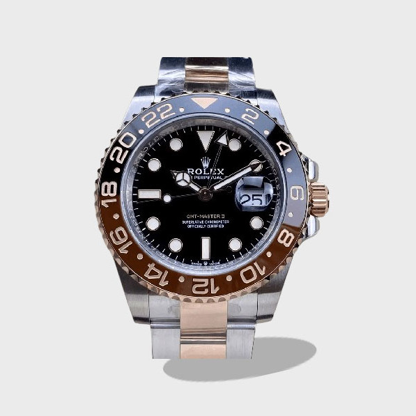 GMT마스터2 루트비어 콤비 검판 /C+ /40mm /3285무브 /18K 전기도금