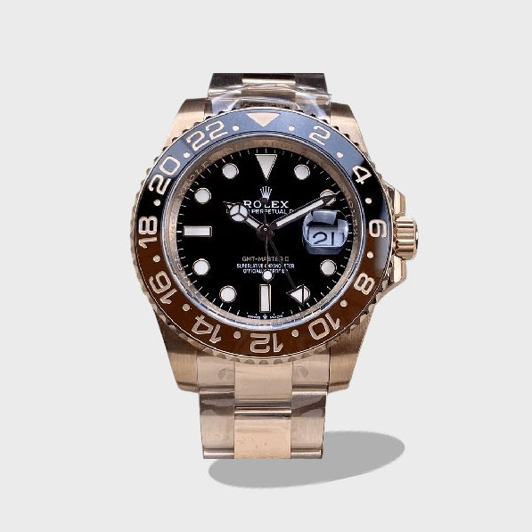 GMT마스터2 루트비어 금통 검판 /C+ /40mm /3285무브 /18K 전기도금