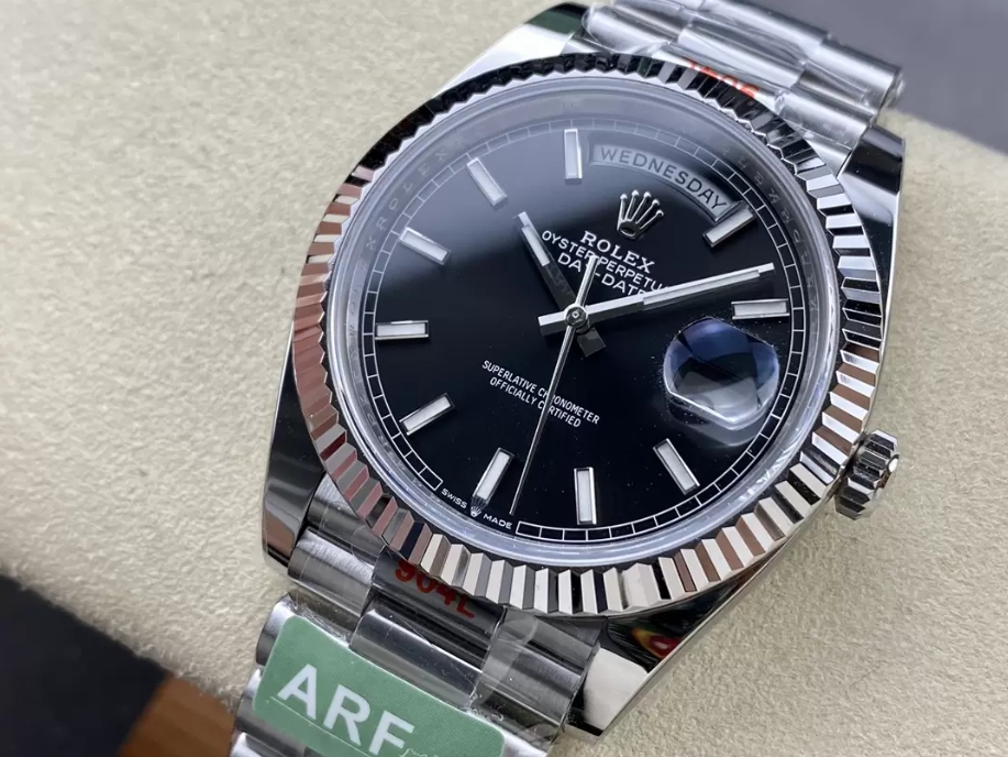 데이데이트 검판 인덱스 다이얼 화이트골드 /ARF m228239/40mm /3255 통합 자동 기계식 무브먼트,PVD 전기 도금