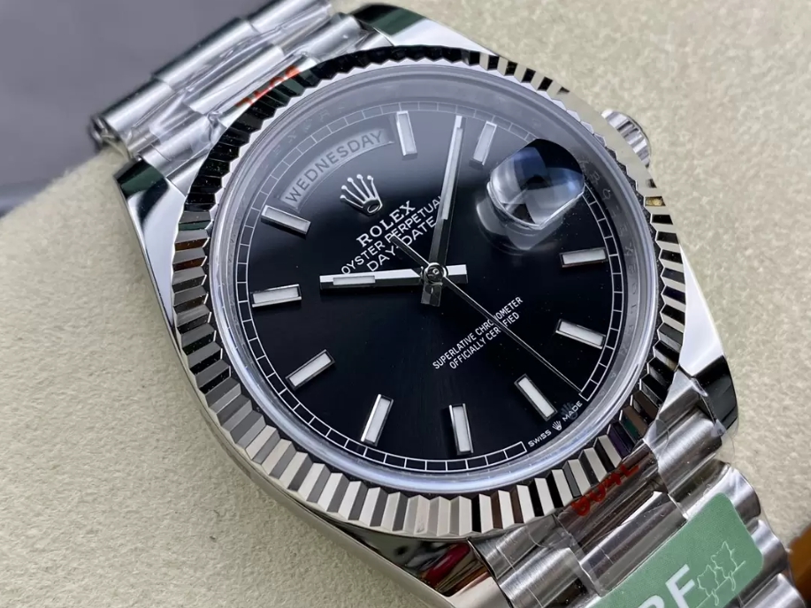 데이데이트 검판 인덱스 다이얼 화이트골드 /ARF m228239/40mm /3255 통합 자동 기계식 무브먼트,PVD 전기 도금
