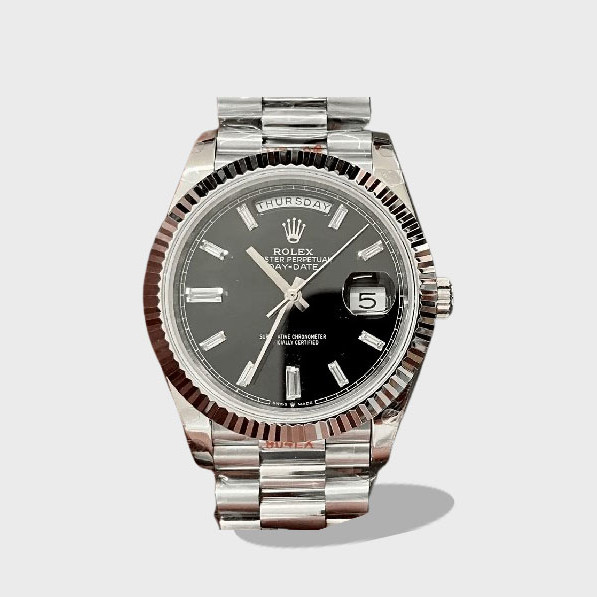 데이데이트 검판 텅스텐 /GM /41mm m228236/2836무브 166g /두께 12.5mm